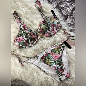 NWT Victoria’s Secret Tropical Floral Two-Piece Swim Bikini